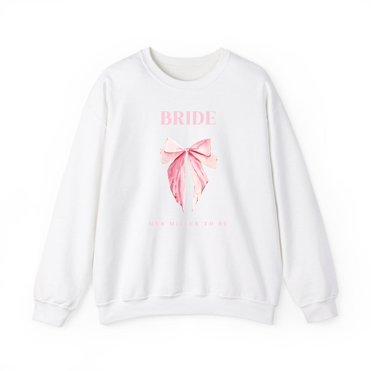 Personalised Bride Sweatshirt with Bow