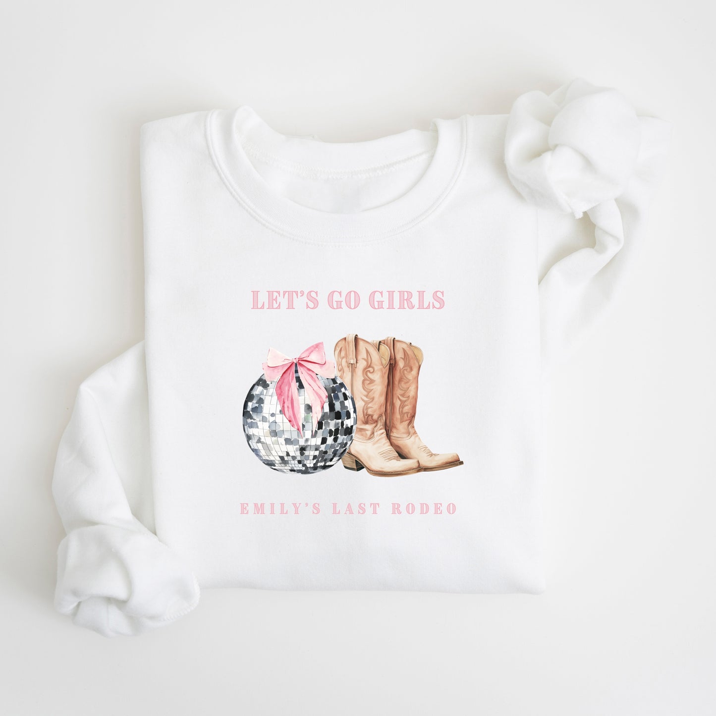 Personalised Last Rodeo Bride Sweatshirt