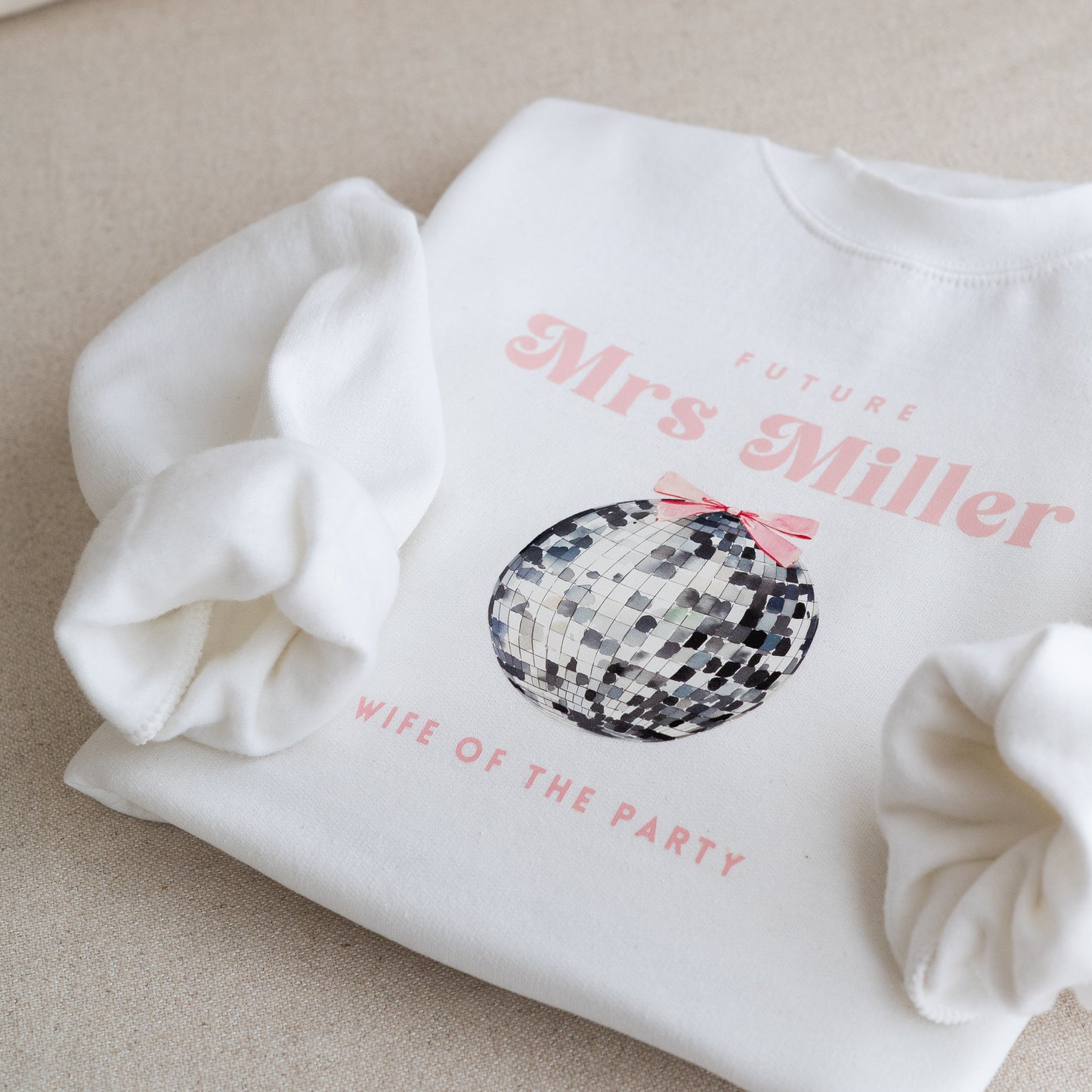 Personalised Wife Of The Party Bride Sweatshirt